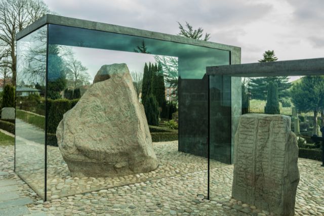 UNESCO protected jelling stones in Denmark.