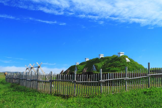 A UNESCO heritage site viking settlement in Canada.