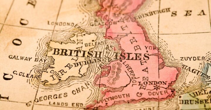 Old Map of the British Isles