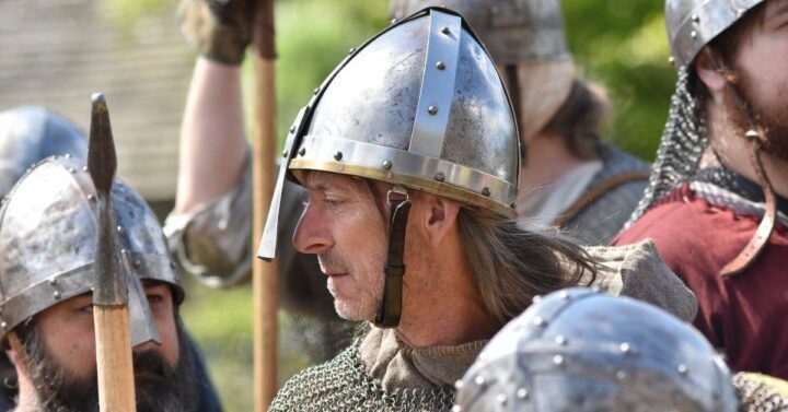 A social gathering of various vikings.